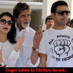 Bachchan’s finger salute to Filmfare